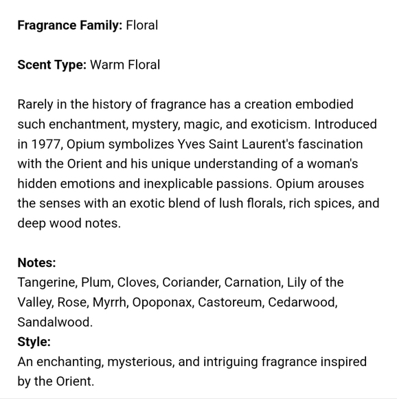 YSL Opium Perfume - Picture 4 of 4